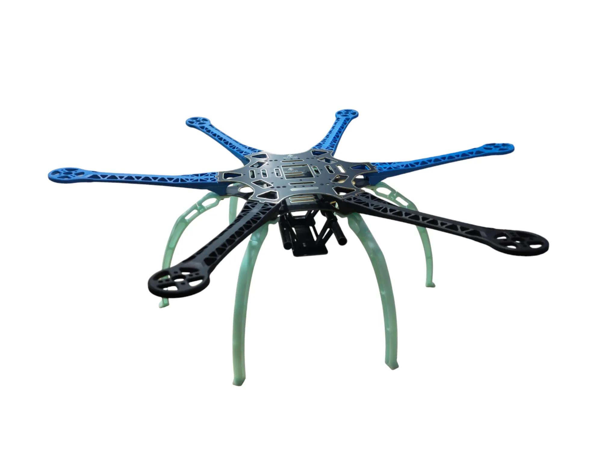 s550-hexacopter-drone-frame-blue-and-black-arm-with-blue-plastic-landing-gear-pcb-version