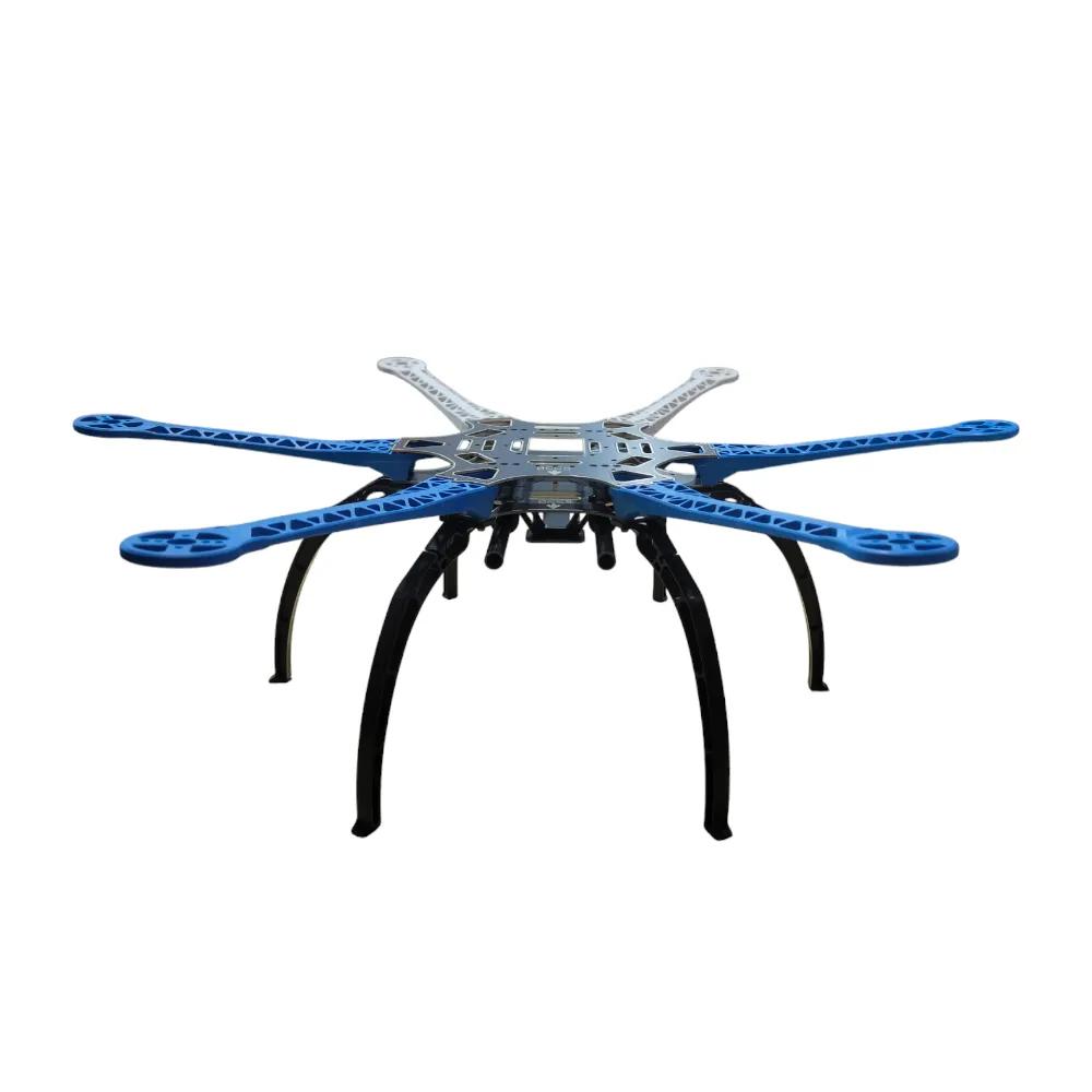 s550-hexacopter-drone-frame-blue-and-white-arm-with-black-plastic-landing-gear-pcb-version