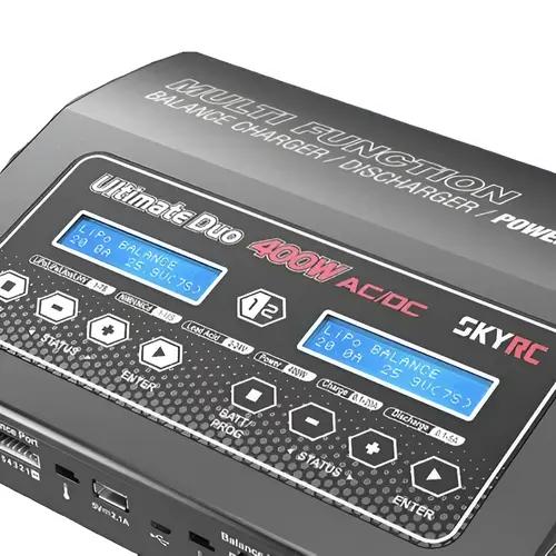 skyrc-d400-400w-watt-dual-port-balance-charger-and-discharger-for-lipolifenimh-batteries