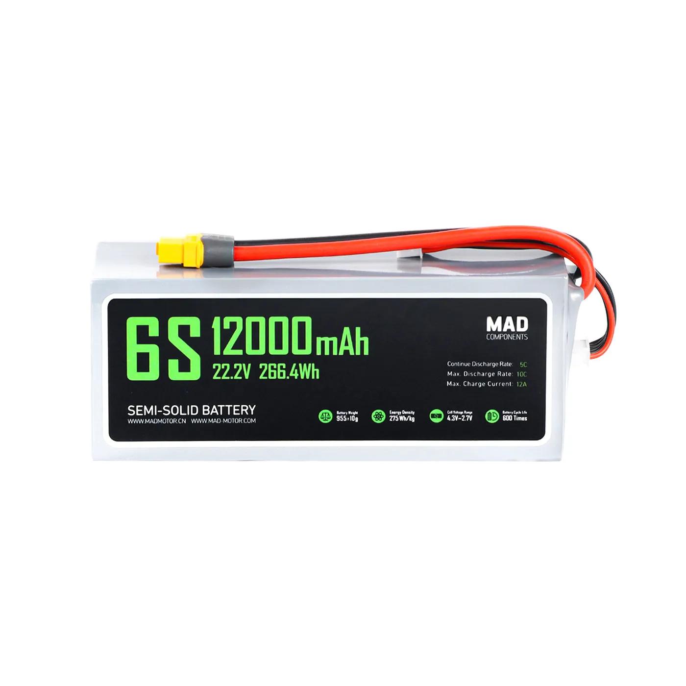 mad-12000mah-5c-222v-6s1p-high-power-density-light-weight-drone-solid-state-lithium-battery