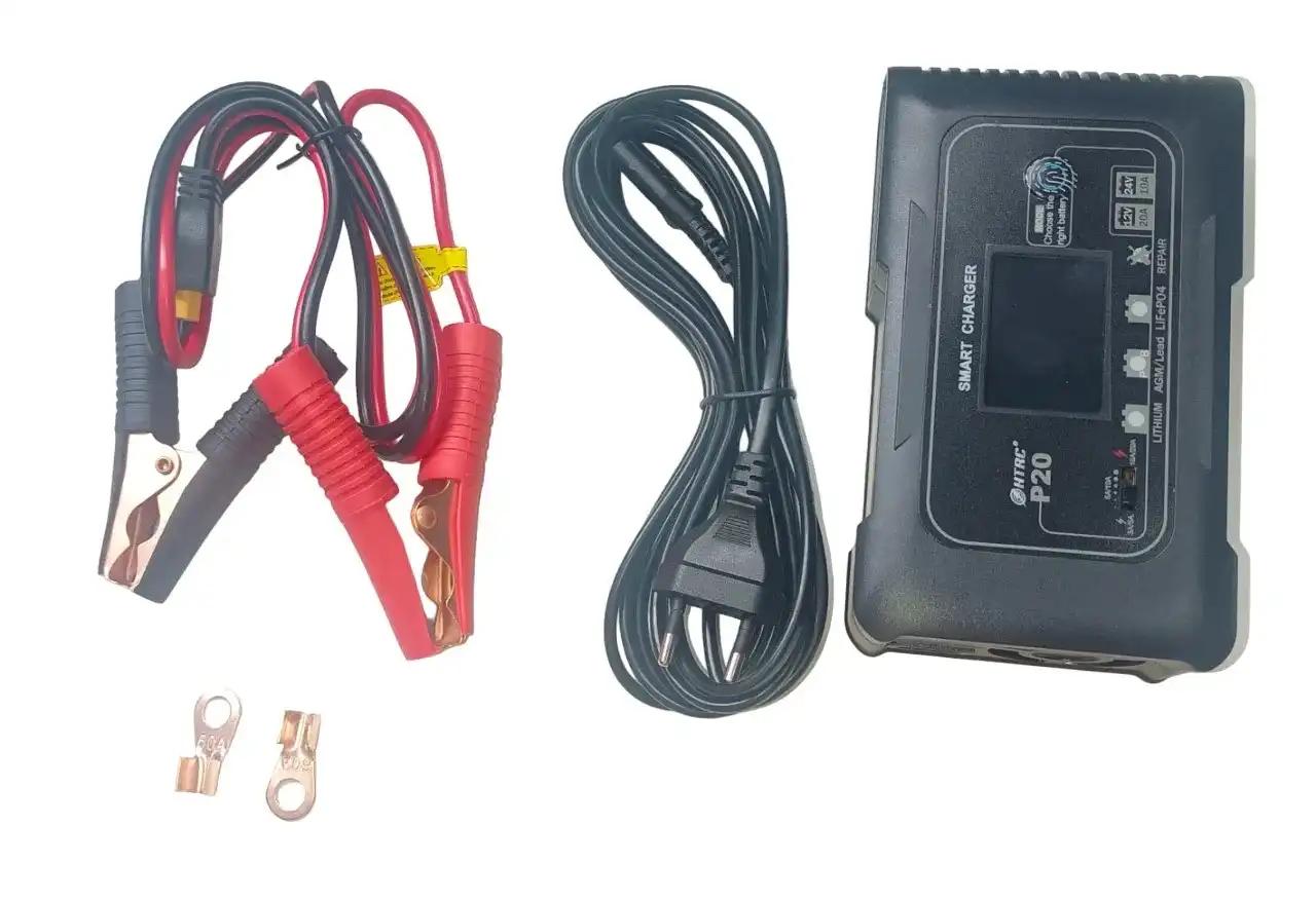 htrc-p20-12v-24v-20a-smart-car-battery-charger-for-lifepo4-lithium-lead-acid-gel-agm-battery