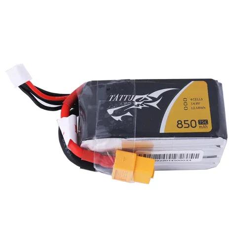 tattu-850mah-148v-75c-4s1p-lipo-battery-with-xt30-plug-for-fpv-racing-drones