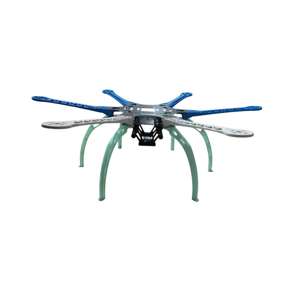 s550-hexacopter-drone-frame-blue-and-white-arm-with-blue-plastic-landing-gear-pcb-version