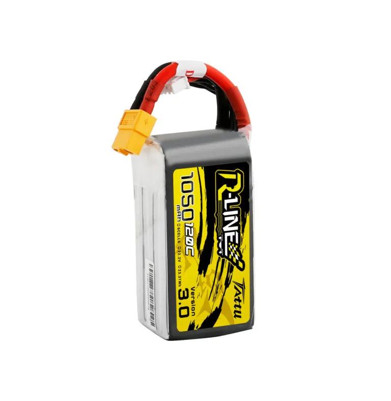 tattu-r-line-v30-1050mah-120c-6s-lipo-battery-with-xt60-plug-for-fpv-drones