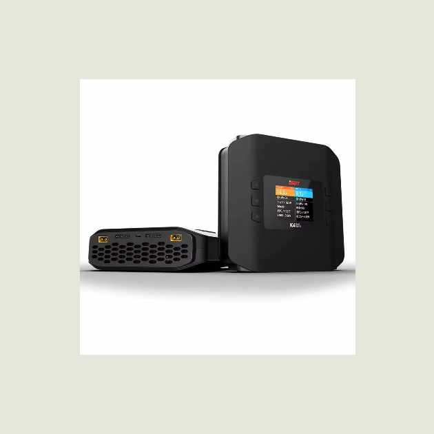 ISDT K4 Caricabatterie Lipo 400W AC / 600Wx2 DC - Per Batterie LiPo 1-8S, LiHv, NiMH, Pb, Con Display IPS 2.8'' E USB