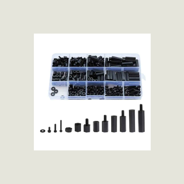 50-Piece M3x15mm Nylon Threaded Spacer Standoff Kit With 50 M3x6mm Nylon Screws - By SpeedyFPV 2 thumbnail image